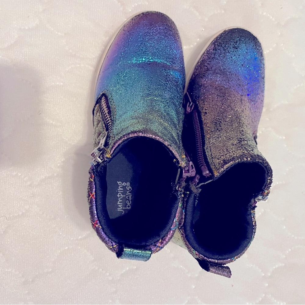 Jumping Bean girls rainbow metallic shoes high top